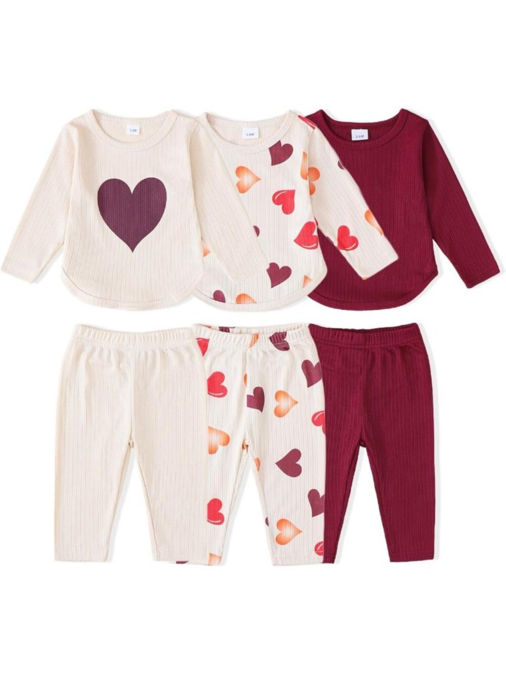 Adorable Baby Girl Fall & Winter Outfits Set - 6-Piece Toddler Clothing Bundle